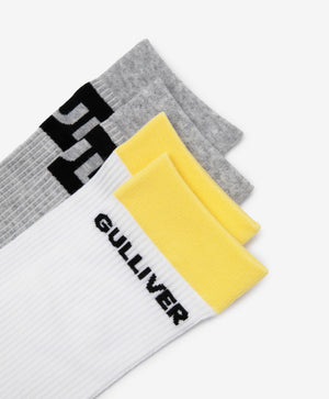 Gulliver White, gray Socks set of 2 pairs for Boy