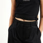 Gulliver Black Cropped Tank Top for Girl Junior-Hot Heart