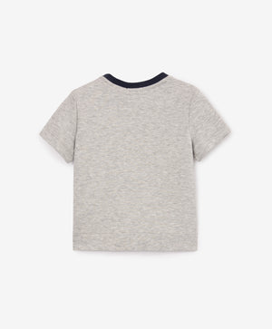 Gulliver Gray Short Sleeve T-shirt for Boy Baby-Highway