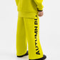 Gulliver Yellow Straight-Fit Knit Trousers with Side Stripes for Girls