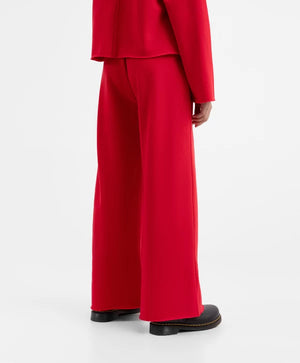 Gulliver Red Sweatpants with Slits for Girls