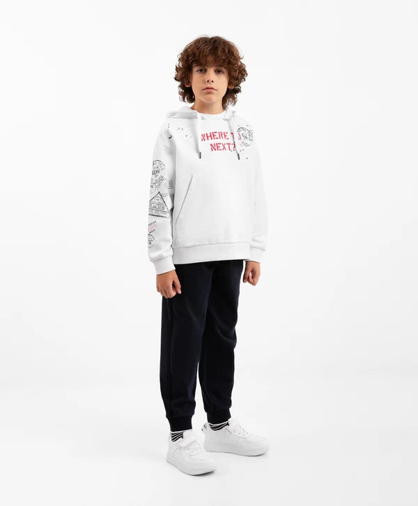 Gulliver Blue Knit Jogger Pants with Elastic Waist for Boy Junior-Transit