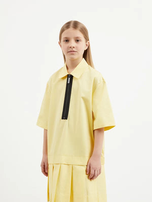 Gulliver Yellow A-Line Cotton Dress for Girl Junior-Arboretum