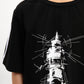 Gulliver Black Short Sleeve T-shirt with Lighthouse Print for Boy Mini-Lighthouse