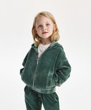 Gulliver Hoodie Sea wave color for Girls Mini - Polar Owl