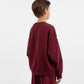 Gulliver Burgundy Oversized Sweatshirt with Decorative Distressing for Boys