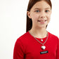 Gulliver Red Cropped Rib Long Sleeve T-shirts for GIrl Junior-Hot Heart