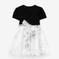 Gulliver Black Dress for Girl Mini Party-Art Object