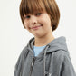Gulliver Gray Zip Up Hoodies for Boy Mini-Pixels