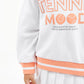 Gulliver White Hoodie with Typographic Print for Girl Mini-Court