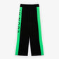 Gulliver Black Knitted Trousers with Green Side Stripes