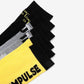 Gulliver Gray, black, yellow Socks set of 3 pairs for Boy