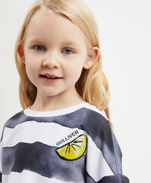 Gulliver Black and White Sweatshirts for Girl Mini-Smoothie