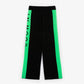 Gulliver Black Knitted Trousers with Green Side Stripes