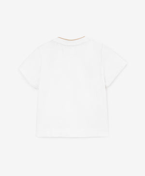 Gulliver White Short Sleeve T-shirts for Boy Baby-Africa