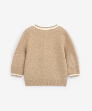 Gulliver Beige Knitted Cardigan for Baby Boys