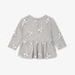 Gulliver Gray Long sleeve with Print and Peplum Back for Baby Girls
