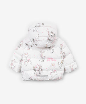 Gulliver Demi-season jacket Milky color for Girls Baby-Carousel