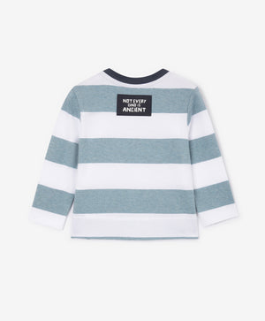 Gulliver Blue Knit Turtleneck with Print for Boys