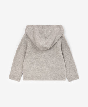 Gulliver Cardigan Gray for Boys Baby-Snow Leopard