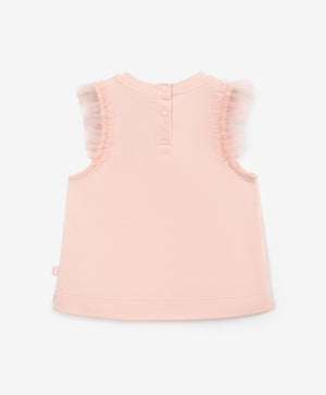 Gulliver Pink Short Sleeve T-shirt for Girl Baby-Pointe Shoes