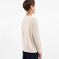 Gulliver Milk White Jersey Long sleeve with Print & Patch for Boys