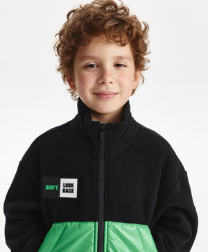 Gulliver Fleece sweatshirt Black for Boys Mini - Drafting