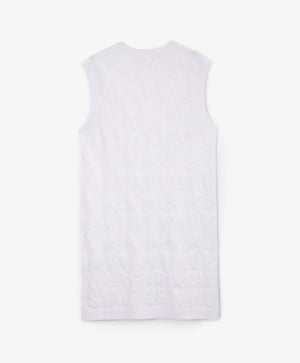 Gulliver White Sleeveless Knitted Dress for Girls