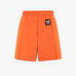 شورت Gulliver Orange Fleece Shorts بحواف متباينة للأولاد