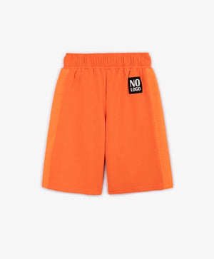 Gulliver Orange Fleece Shorts with Contrast Trim for Boys