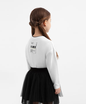 Gulliver White Long sleeve T-shirt for Girl