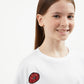 Gulliver White Short Sleeve T-shirt for Girl Party-Art Object