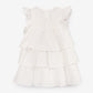 Gulliver White Short Sleeve Dress for Girls - Baby