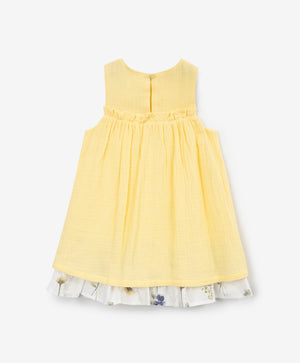 Gulliver Yellow Dress for Girl Baby-Buttercups