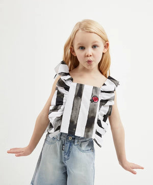 Gulliver Black and White Top for Girl Mini-Smoothie