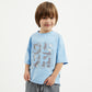 Gulliver Light Blue Short Sleeve T-shirts for Boy Mini -Pixels