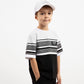 Gulliver Black and White Short Sleeve T-shirt for Boy Mini-Lighthouse