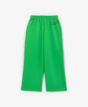 Gulliver Wide-Leg Green Knit Trousers for Girls