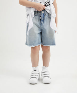 Gulliver Light Blue Denim Shorts for Girl Mini-Smoothie