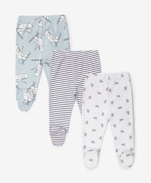 Gulliver Newborn trousers, set of 3 pairs Multicolored for Boys-North Pole