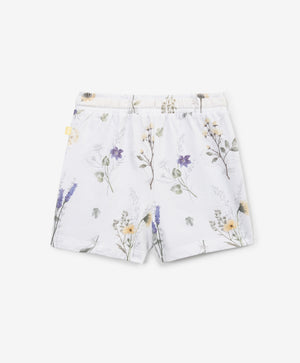 Gulliver White Shorts for Girl Baby-Buttercups