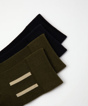 Gulliver Khaki, navy blue Socks, set of 2 pairs for Boys