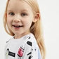 Gulliver White Short Sleeve T-shirts for Girl Mini-Smoothie