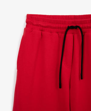 GulliverRed Palazzo Pants in Fleece with Elastic Waist for Girl Junior-Hot Heart