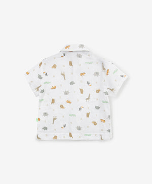 Gulliver's White Short Sleeves T-shirt for Boys Baby-Africa