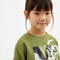 Gullliver Loose-Fit Long Sleeve T-shirt Green for Girl Mini-Ecuador