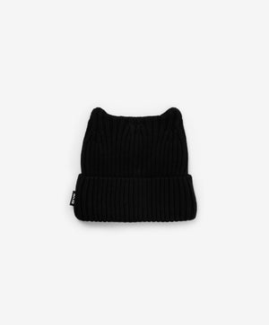 Gulliver Black Knitted Beanie for Girls