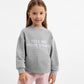 Gulliver Gray Long Sleeve T-Shirt with Decorative Accents for Girls