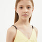 Gulliver Yellow Cropped Top for Girl Junior-Arboretum