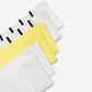 Gulliver White, yellow Socks set of 3 pairs for Girl